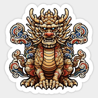 Wood Dragon 05 Sticker